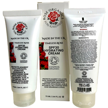 Timeless Rose SPF 30 Hydrating Face Cream | UVA & UVB Protection, Uplifting | Therapeutic.